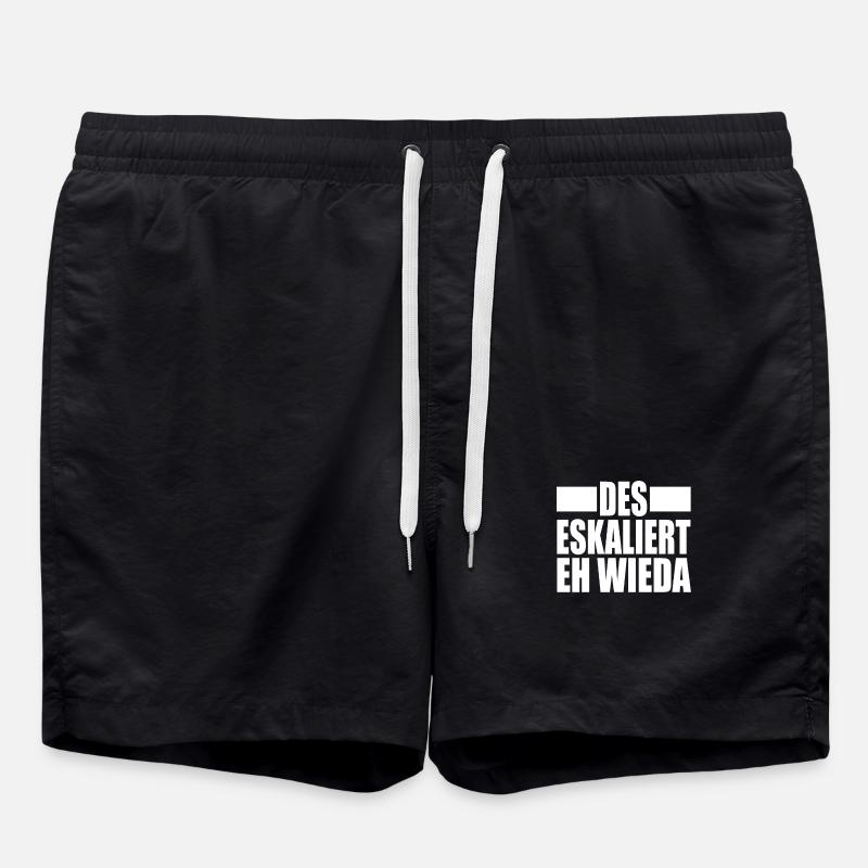 DES ESKALIERT EH WIEDA - Badeshorts - Schwarz