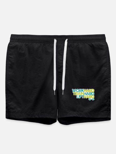 Fitnessspruch - Badeshorts - Schwarz