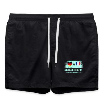 Allemagne et France 100 % génial / cadeau - Short de bain - noir - Devant - AI Model Male 185 light (185cm)