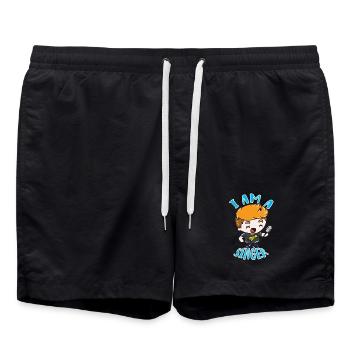 chanteur - Short de bain - noir - Devant - AI Model Male 185 light (185cm)