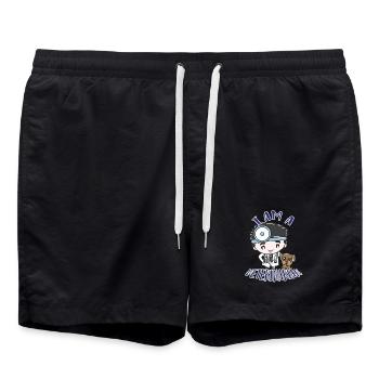 Veterinarian - Swim Trunks - black - Front - AI Model Male 185 light (185cm)