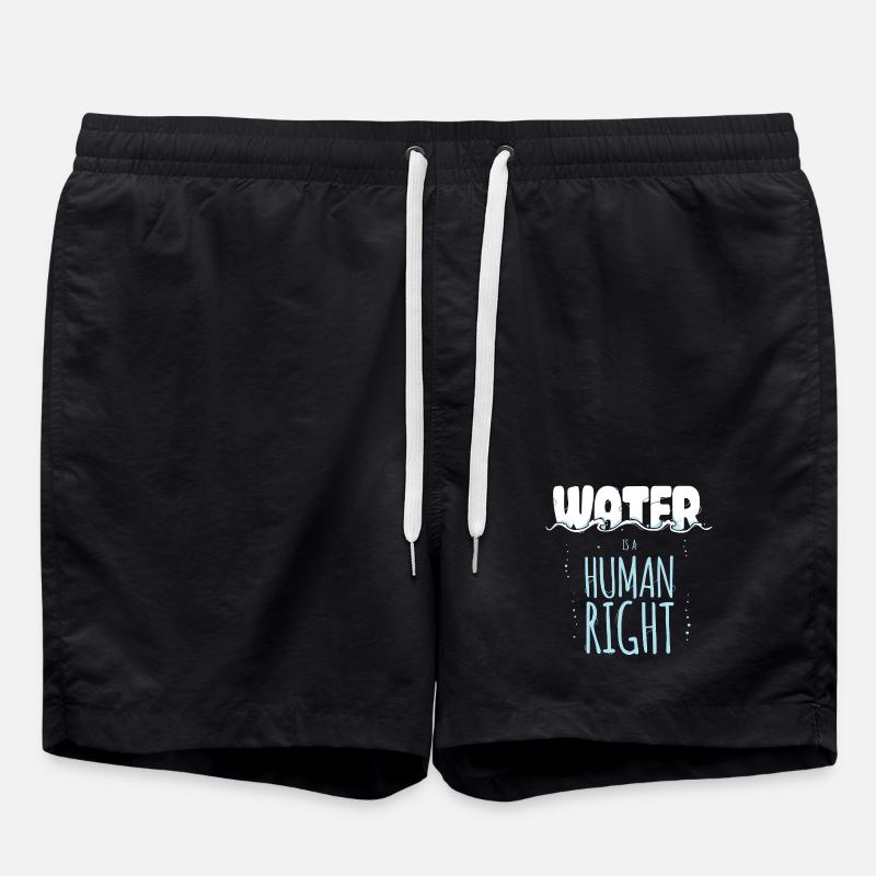 Water is a Human Right - Badeshorts - Schwarz