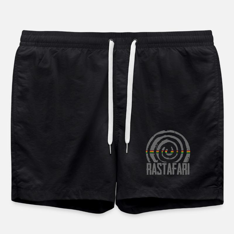 Reggae Rastafari - Swim Trunks - black