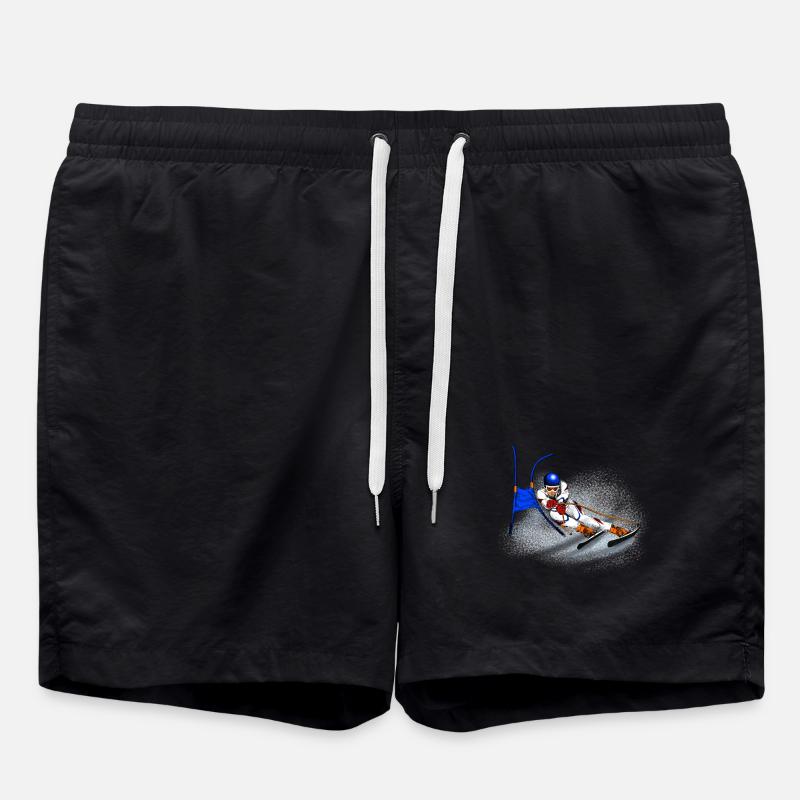 Ski - Badeshorts - Schwarz