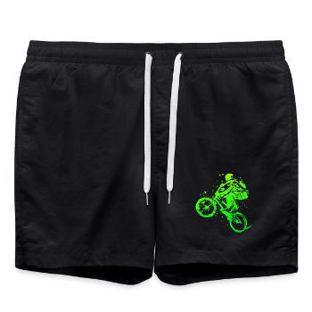 Vélo BMX - Cadeau de Noël BMX - Short de bain - noir - Devant - AI Model Male 185 light (185cm)