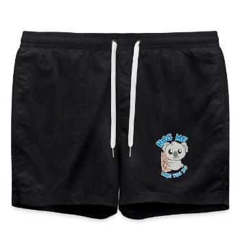 Koala - Badeshorts - Schwarz - Vorne - AI Model Male 185 light (185cm)
