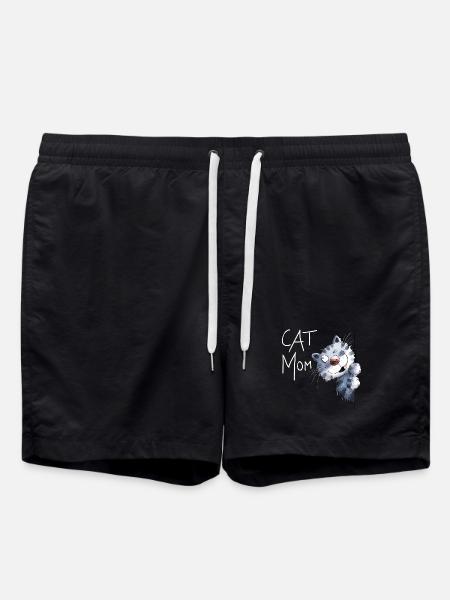 Cats Mum for cat for cats Mum - Swim Trunks - black