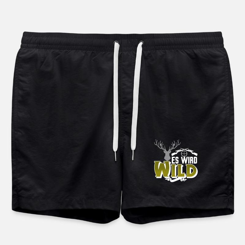 Jagen Jäger - Badeshorts - Schwarz