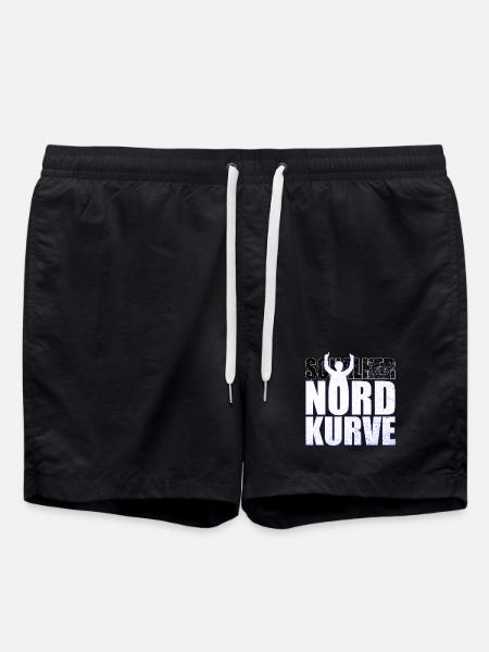 Schalke Nordkurve bogstaver gaveidee - Badeshorts - sort