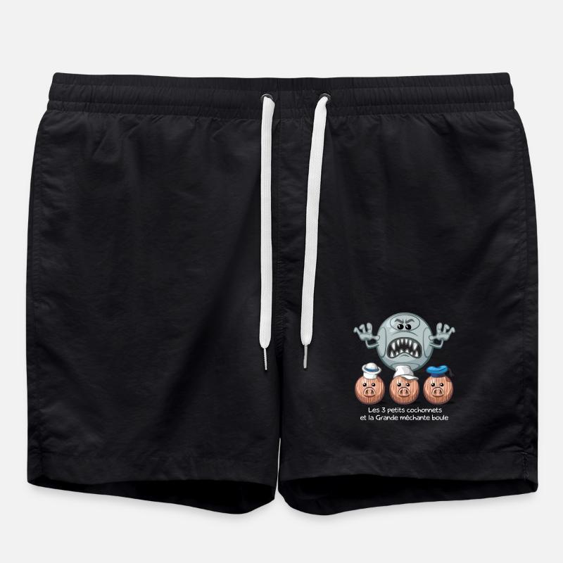 les 3 petits cochonets - Short de bain - noir