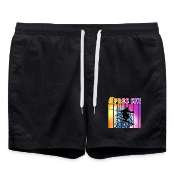 Apres ski - Swim Trunks - black - Front - AI Model Male 185 light (185cm)