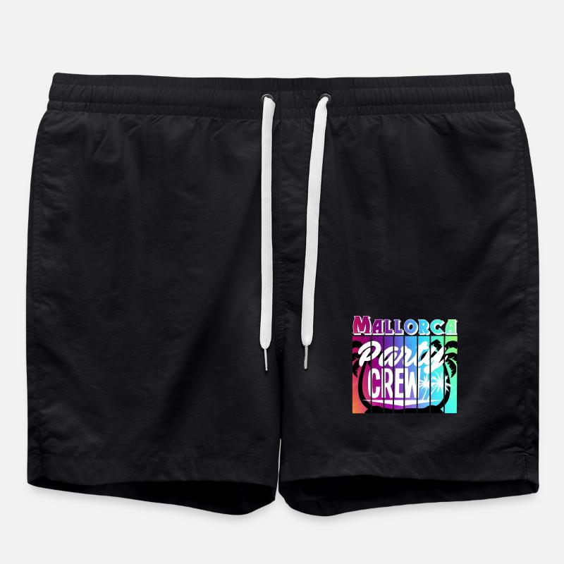 Mallorca Party Crew - Badeshorts - Schwarz