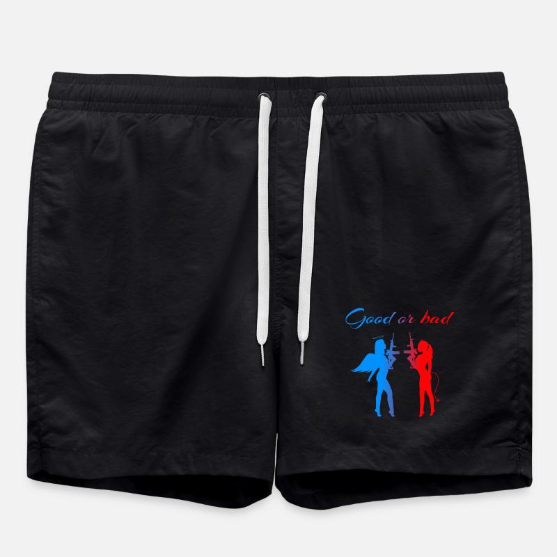 Angel Devil - Swim Trunks - black
