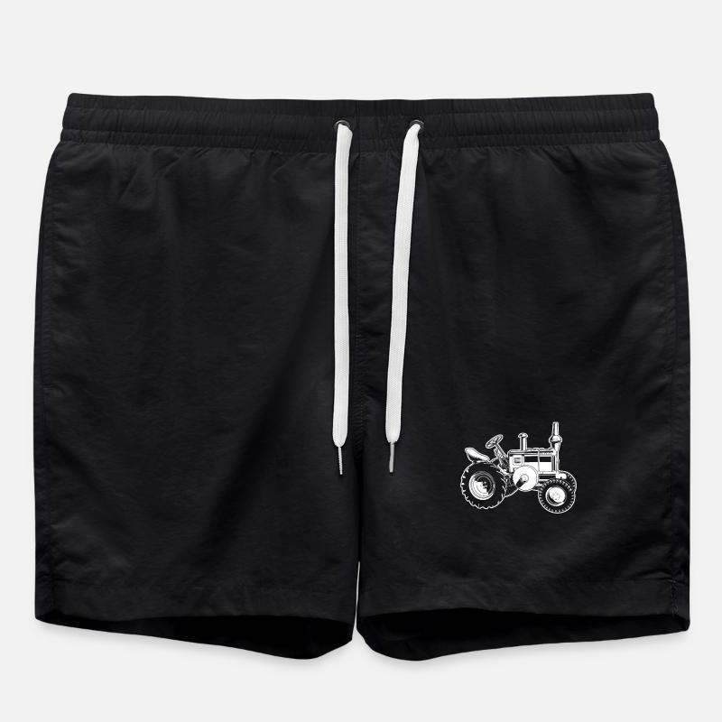 tracteur - Short de bain - noir