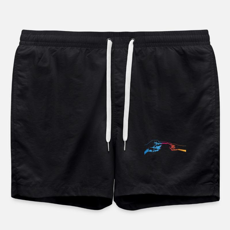 Vater und Tochter - Badeshorts - Schwarz