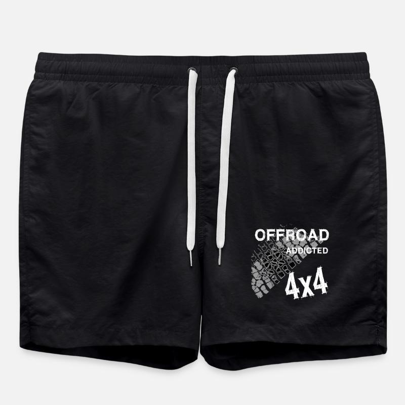 Defender Land-Rover OFF Road White - Short de bain - noir