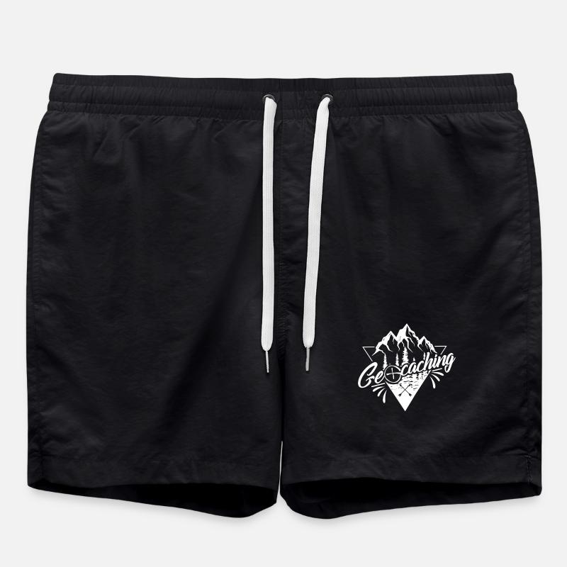 Geocaching - Swim Trunks - black