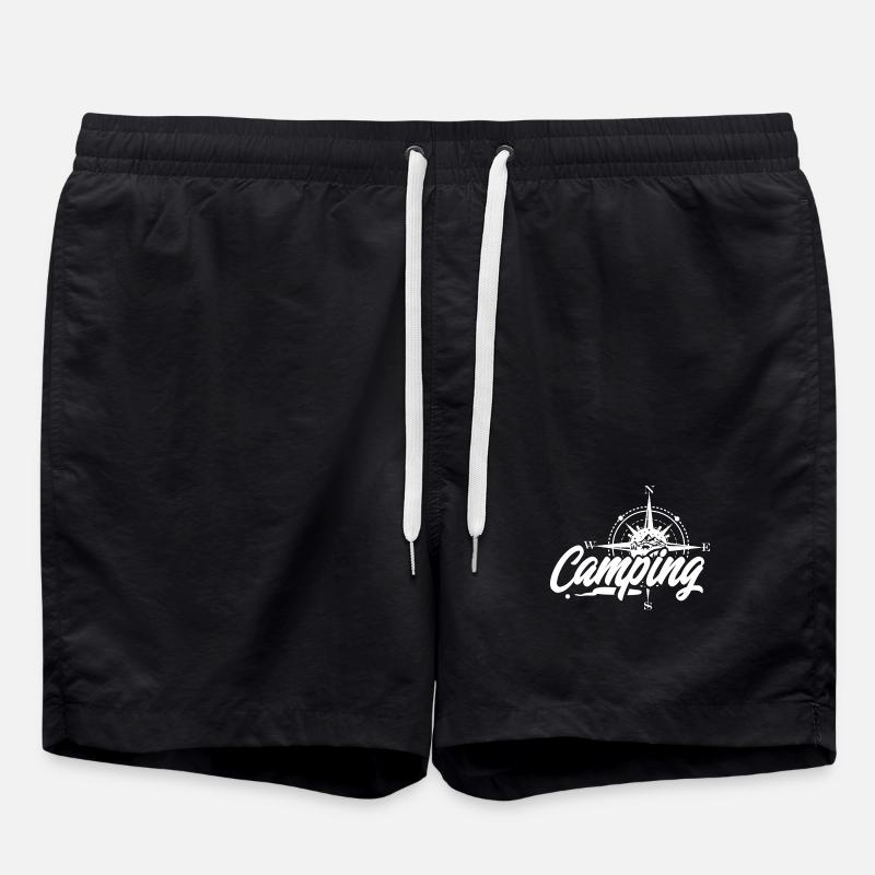 camping - Swim Trunks - black