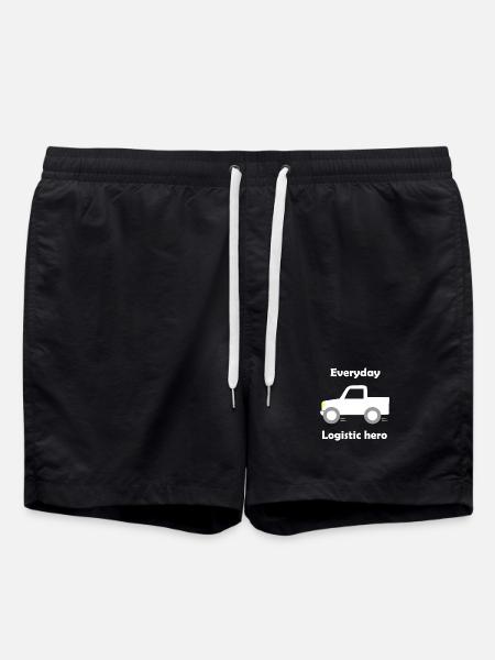 Logistics and transport - Swim Trunks - black