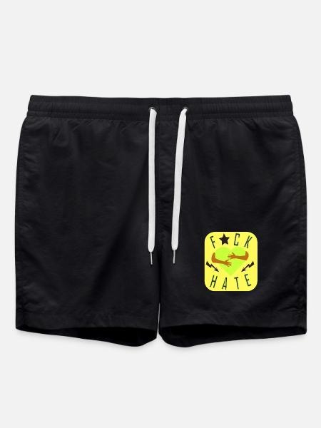 Against hatred - Swim Trunks - black
