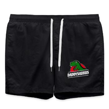Papa Fête des Pères Fête des Hommes Heureux Papa Père - Short de bain - noir - Devant - AI Model Male 185 light (185cm)