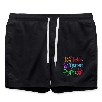 I Love Dad Favorite Dad Father's Day Best Dad - Swim Trunks - black - Front - AI Model Male 185 light (185cm)