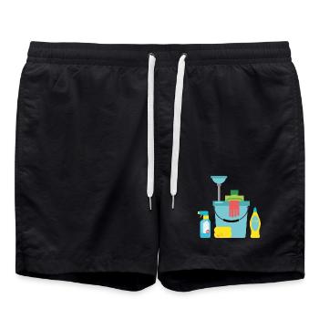 Produits de nettoyage - Short de bain - noir - Devant - AI Model Male 185 light (185cm)