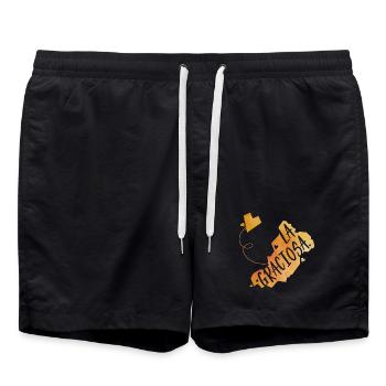 La Graciosa - Short de bain - noir - Devant - AI Model Male 185 light (185cm)