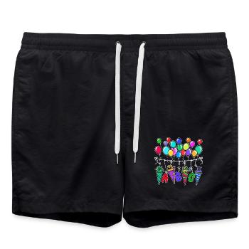 Balloon School Bag School Start School Sugar Bag - Swim Trunks - black - Front - AI Model Male 185 light (185cm)