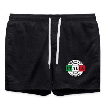 MADE IN ITALIA ITALY Italy Italia Gift - Swim Trunks - black - Front - AI Model Male 185 light (185cm)