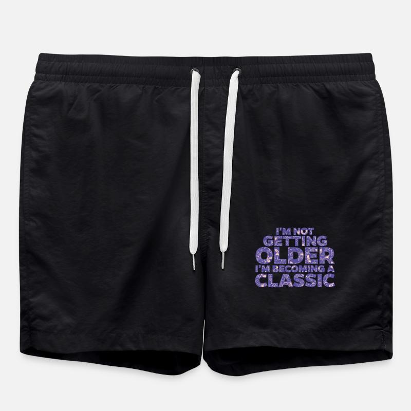 Statement Birthday - Swim Trunks - black