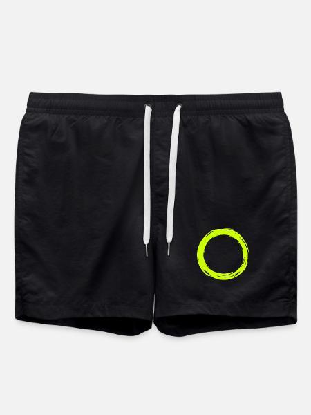 Kreis - Badeshorts - Schwarz