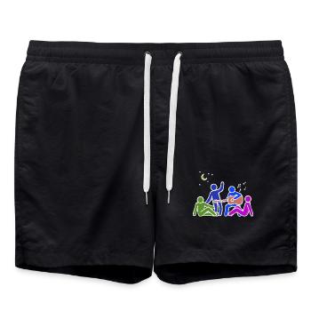 Amitié Buddy Meilleurs Amis - Short de bain - noir - Devant - AI Model Male 185 light (185cm)
