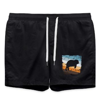 Phoque phoque - Short de bain - noir - Devant - AI Model Male 185 light (185cm)