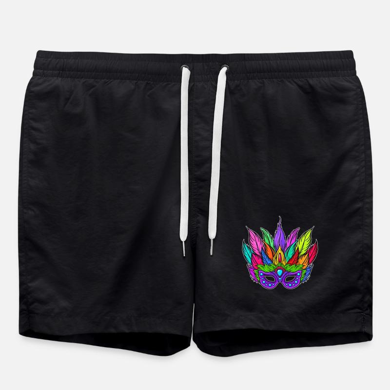 Masks Carnival Carnival - Swim Trunks - black
