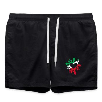 Iran symbole drapeau tache de couleurs cadeau - Short de bain - noir - Devant - AI Model Male 185 light (185cm)