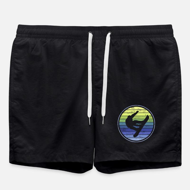Snowboarders - Short de bain - noir