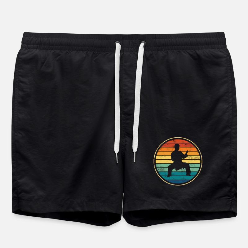 Karate Kampfsport - Badeshorts - Schwarz