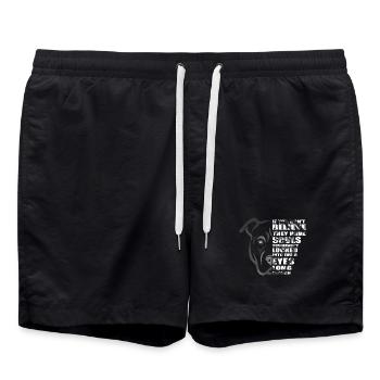 Soul Pitbull Dog Lover - Swim Trunks - black - Front - AI Model Male 185 light (185cm)