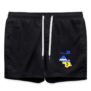 Isère - Short de bain - noir - Devant - AI Model Male 185 light (185cm)