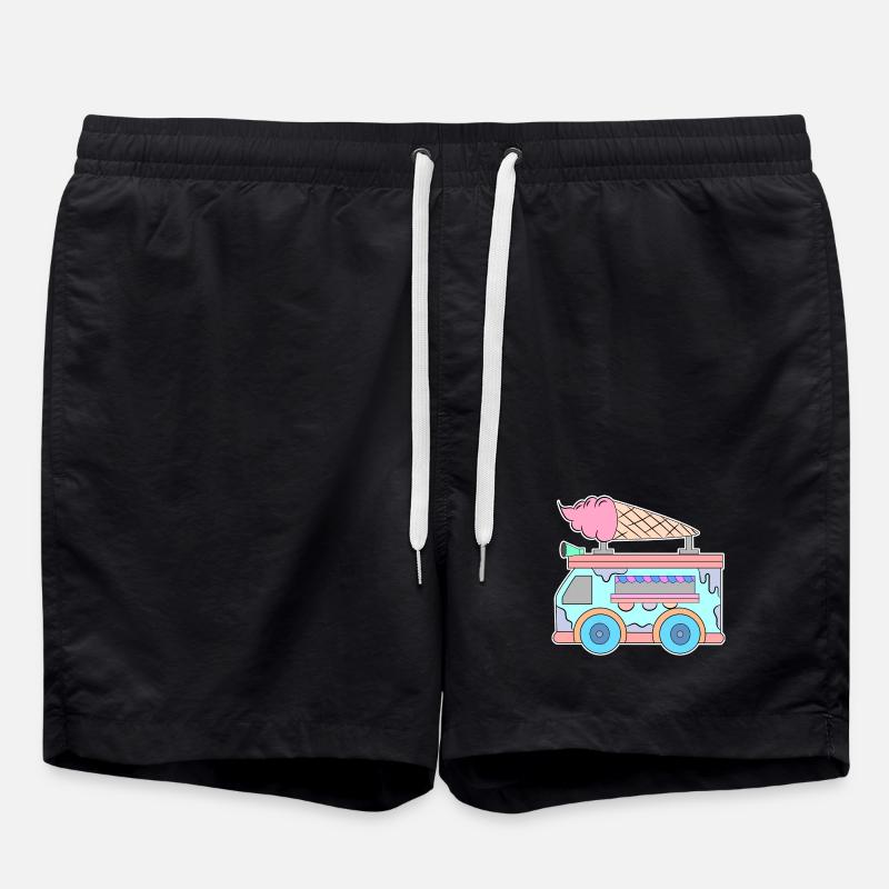 Kids Ice Cream - Swim Trunks - black