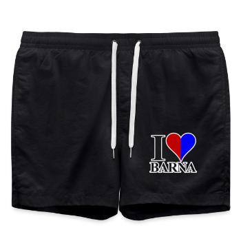 J’adore Barna - Short de bain - noir - Devant - AI Model Male 185 light (185cm)