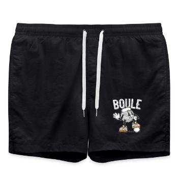Tenue de pétanque boule pour boule bouler - Short de bain - noir - Devant - AI Model Male 185 light (185cm)