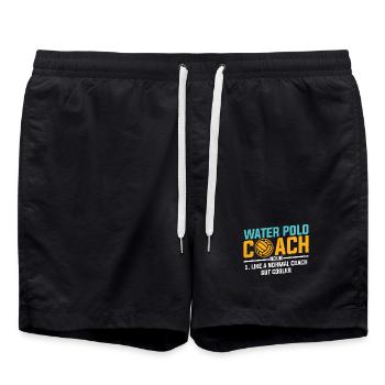 Water Polo Citation Water Polo Coach Définition - Short de bain - noir - Devant - AI Model Male 185 light (185cm)