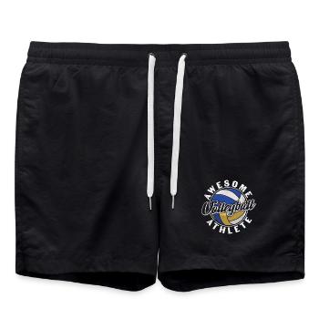 Awesome Volleyball Athlete - Swim Trunks - black - Front - AI Model Male 185 light (185cm)