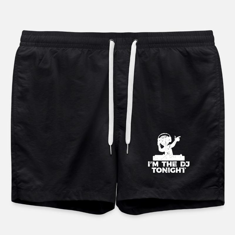 Disc Jockey Joke - Swim Trunks - black