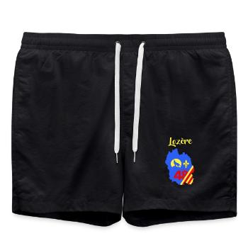 Lozère - Swim Trunks - black - Front - AI Model Male 185 light (185cm)