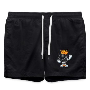 Tenue Boule King pour les joueurs de boules pour les boules - Short de bain - noir - Devant - AI Model Male 185 light (185cm)
