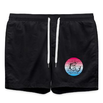 Angler Design - Badeshorts - Schwarz - Vorne - AI Model Male 185 light (185cm)