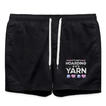 Tricot Laine Fil Laine Fourniture Crochet - Short de bain - noir - Devant - AI Model Male 185 light (185cm)